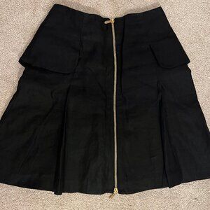 Vintage Jacques Molko Paris Linen Skirt, U.S Size 2